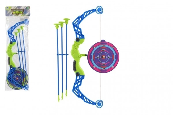 Arco 57cm con frecce a ventosa e bersaglio