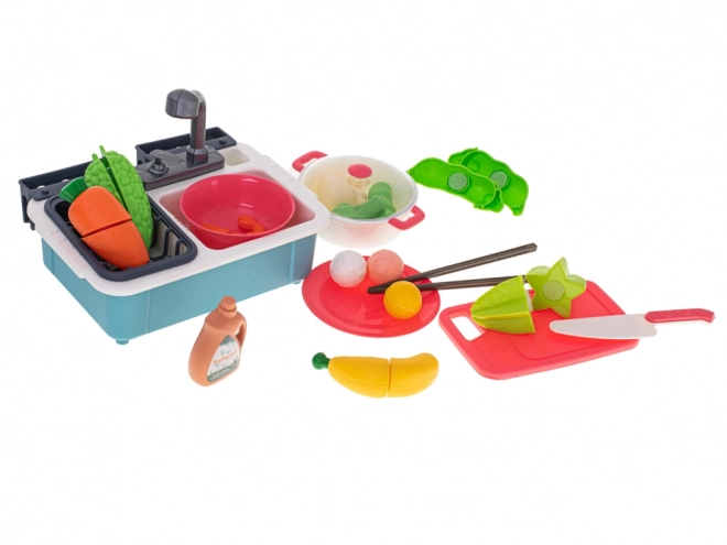 Set Giocattolo: Lavello Cucina con Accessori per Bambini