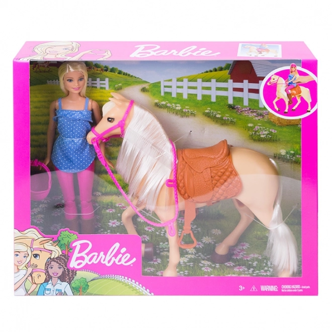 Barbie e cavallo giostra