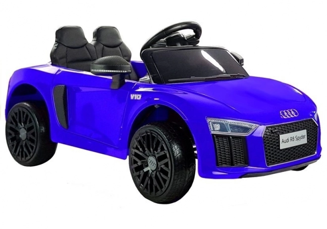 Auto a Batteria Audi R8 Spyder Blu Verniciato