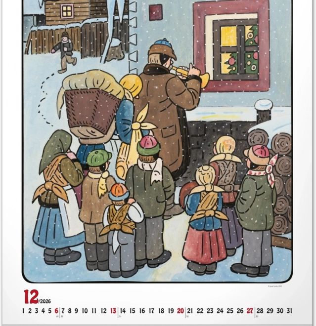 calendario da parete Josef Lada 2026