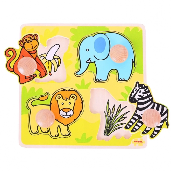 Il mio primo puzzle ad incastro Safari di Bigjigs Toys