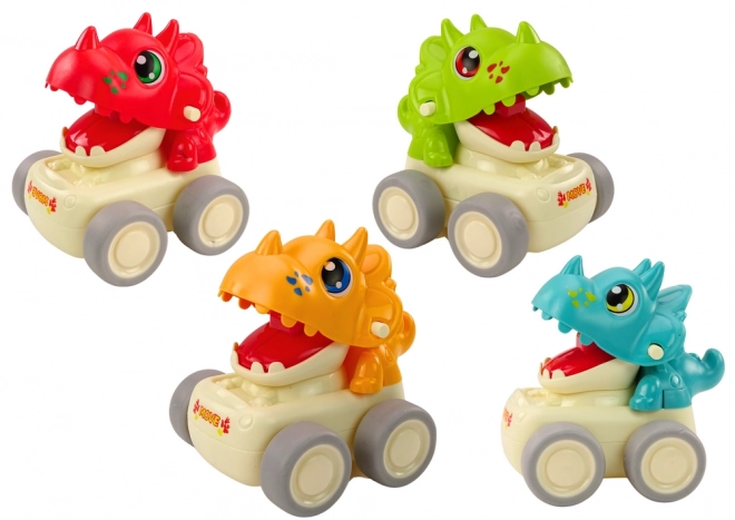 Auto dinosauro Triceratopo a pressione 4 colori