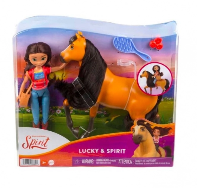 Set di Gioco Mattel Spirit Cavallo e Bambola Lucky