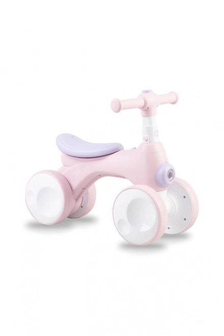 Bicicletta a spinta per bambini con bolle rosa