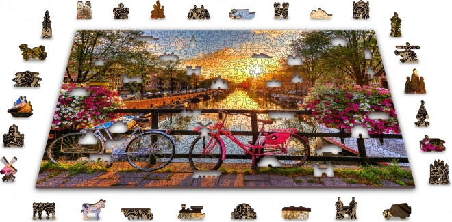 Puzzle in legno città di Amsterdam