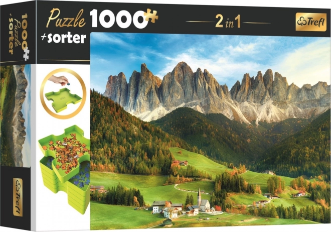 Puzzle Trefl con Divisore 2-in-1 Dolomiti, Italia 1000 Pezzi