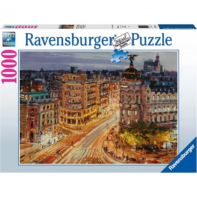 Puzzle Ravensburger Gran Vía di Madrid 1000 pezzi