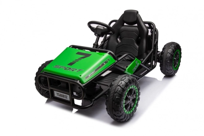 Auto elettrica per bambini Buggy Verde 24V