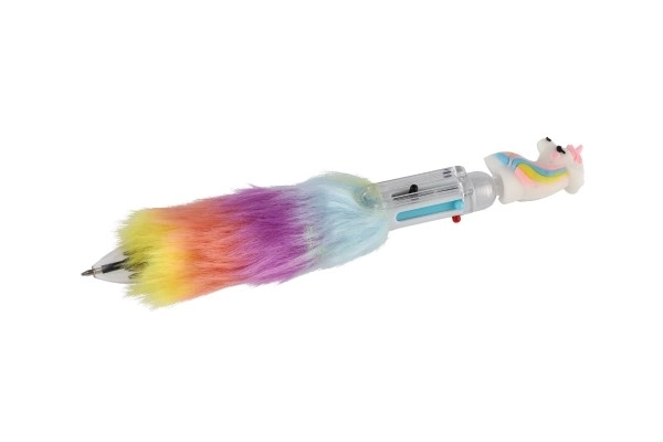 Penna unicorno in peluche 6 colori