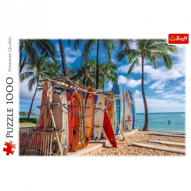 Puzzle spiaggia Waikiki, Hawaii 1000 pezzi