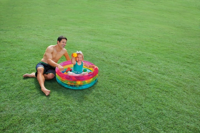 Piscina gonfiabile per bambini 3 sezioni