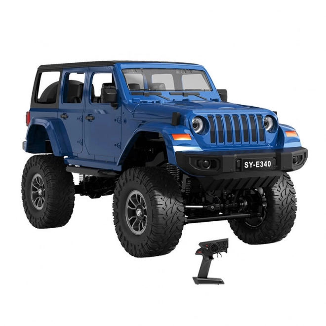 Macchinina Telecomandata Jeep Crawler Pro 4x4 Double Eagle Blu