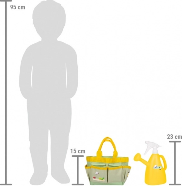 Set di attrezzi da giardino per bambini in borsa Tiny Garden