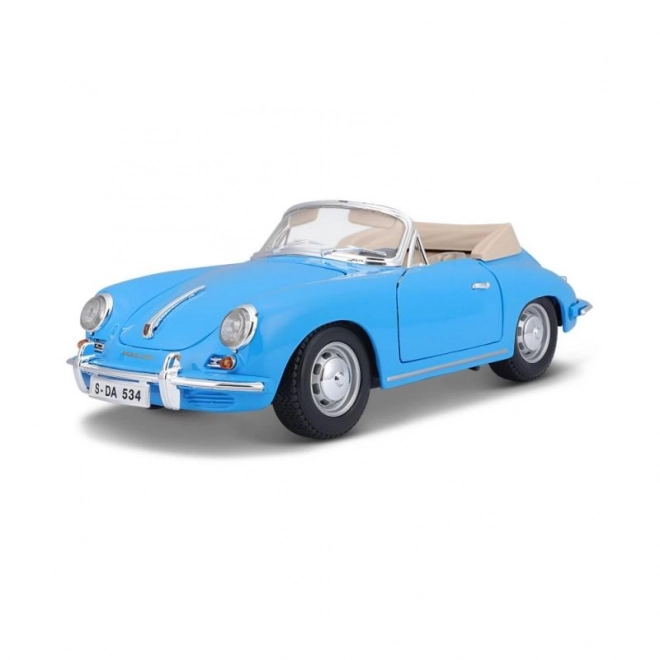 Modellino Porsche 356B Cabriolet 1961 Blu Bburago