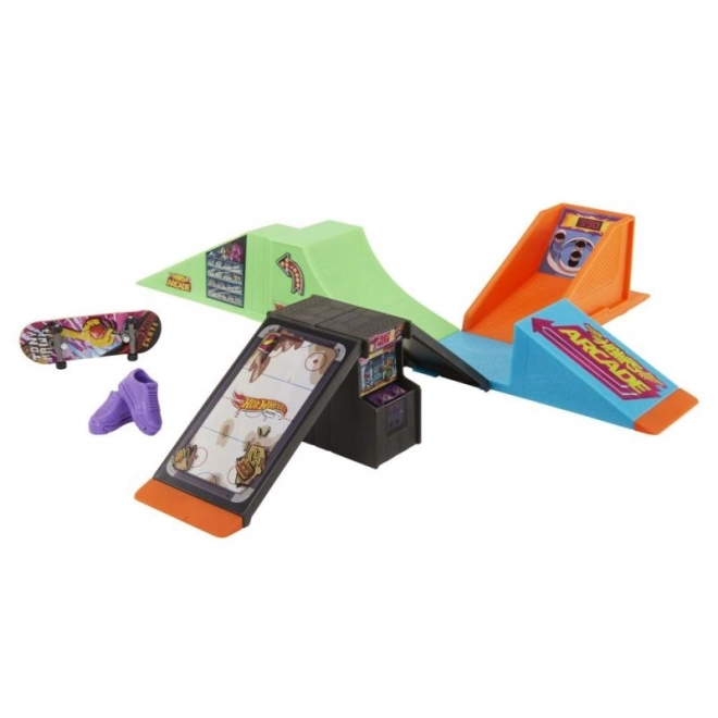 Set da gioco parco skate per fingerboard di Hot Wheels