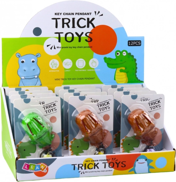 Gioco di Abilità Dentistica con Portachiavi Dinosaurs 2 in 1