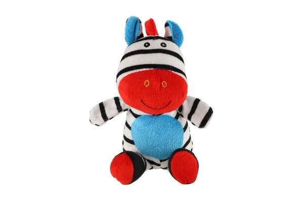 Zebra sonaglio in peluche 24 cm