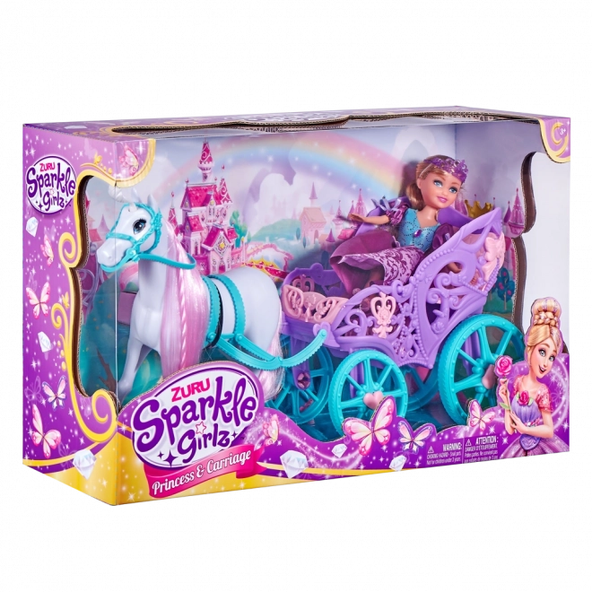 Principessa Sparkle Girlz con cavallo e carrozza