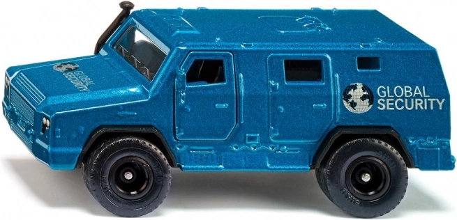Trasportatore di sicurezza in metallo Global Security – auto blindata blu