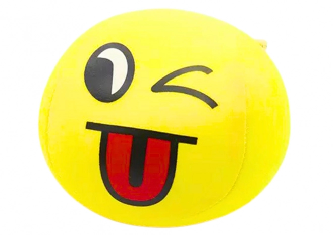 Pallina Soffice Emoji Sorriso Gialla 9cm