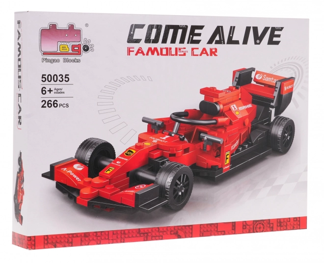 Set di blocchi Auto da corsa F1 rossa