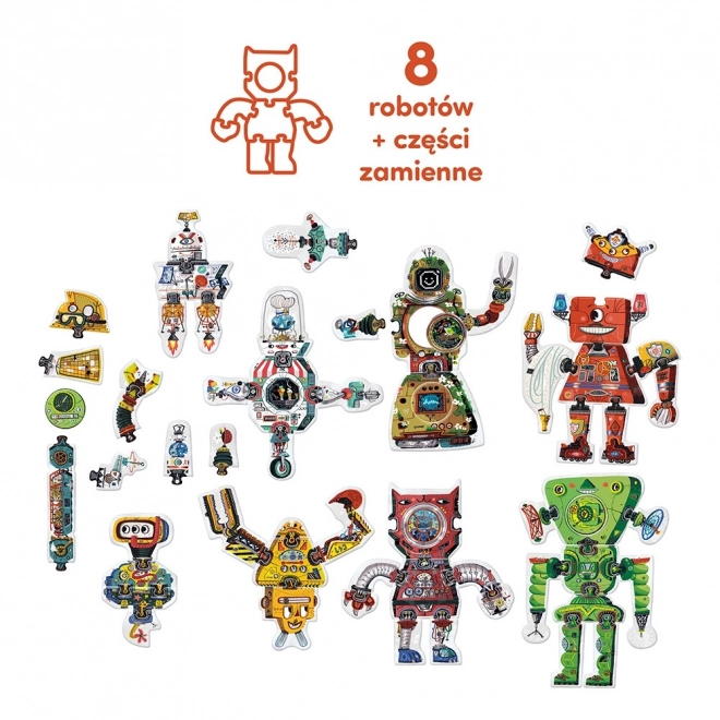 Puzzle Creativi Robot Lab 63 Pezzi