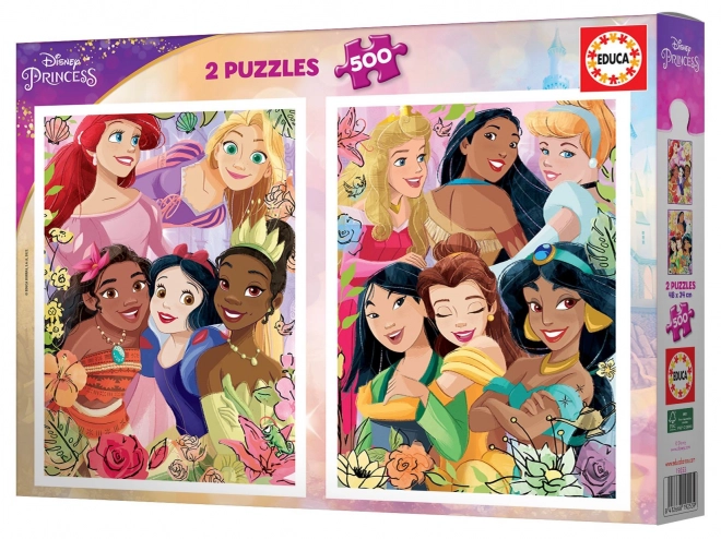 Puzzle Disney Principesse da 2x500 Pezzi