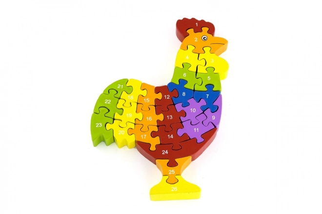 Puzzle 3D Gallo con lettere