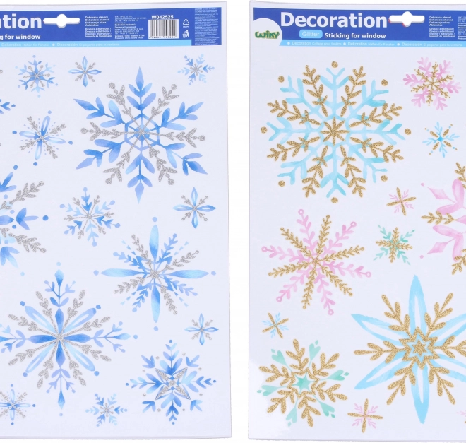 Decorazione per finestra Fiocchi di neve 41 × 29 cm