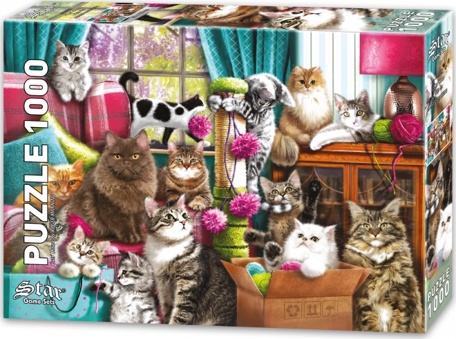 Puzzle Casa dei Gatti 1000 pezzi