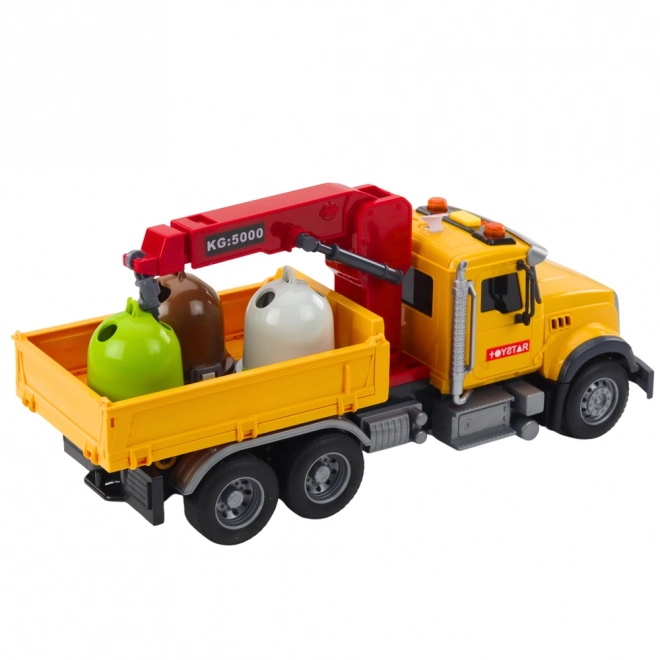 Camion per la raccolta differenziata con effetti