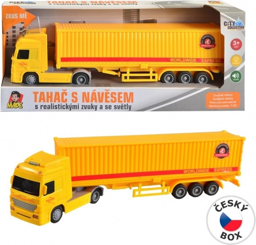 Camion con container a inerzia
