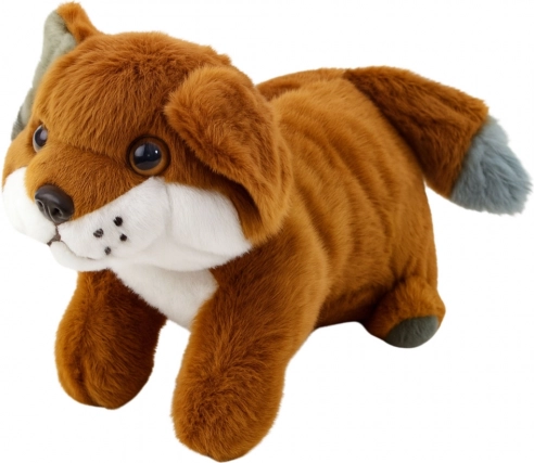 Volpe di peluche marrone-rossiccia 28 cm