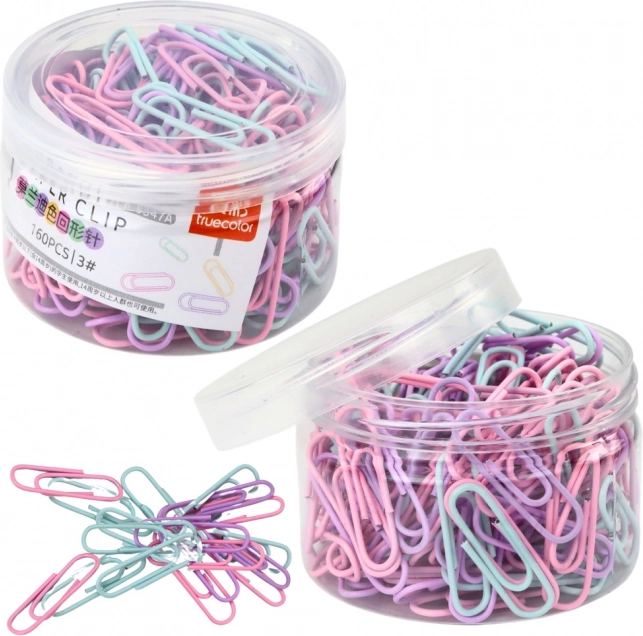 Graffette colorate per carta in scatola 160 pz