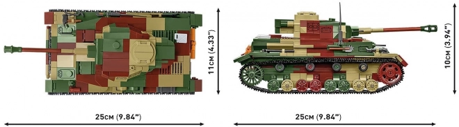 Carro armato Panzer IV Guerra Mondiale in mattoncini