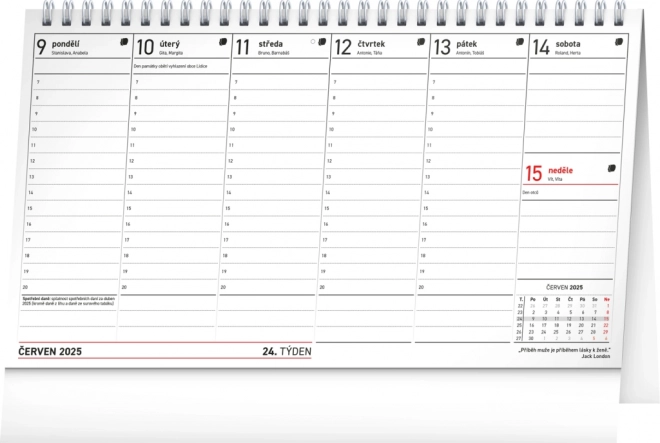 Calendario da Tavolo Notique 2025 con Frasi Celebri