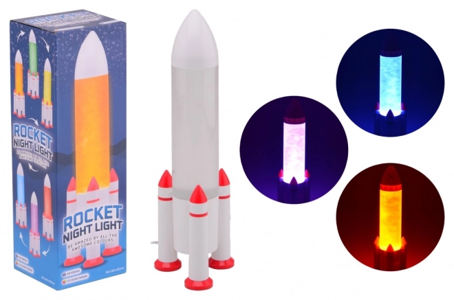 Lampada a led multicolore Razzo