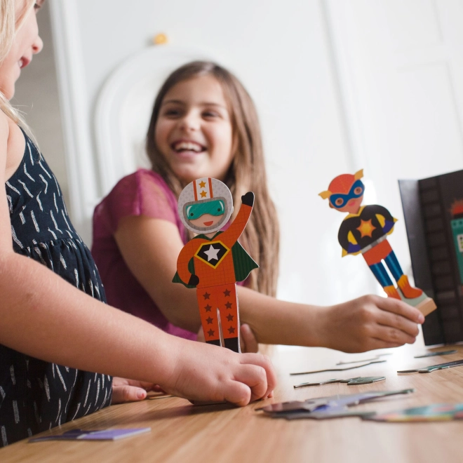 Gioco stabile con basi in legno