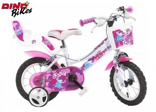 Bicicletta per bambini 12" bianca Dino Bikes