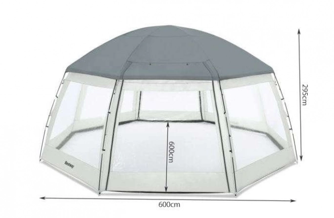 Tenda piscina 600 x 600 x 295 cm BESTWAY 58612