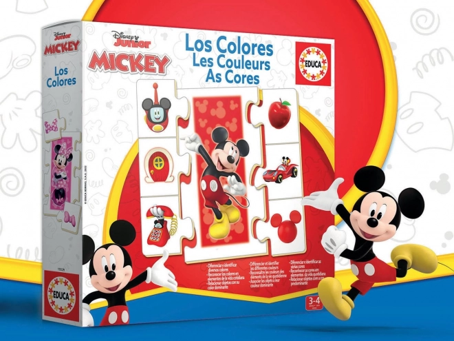 Puzzle educativo Mickey e amici: Impariamo i colori