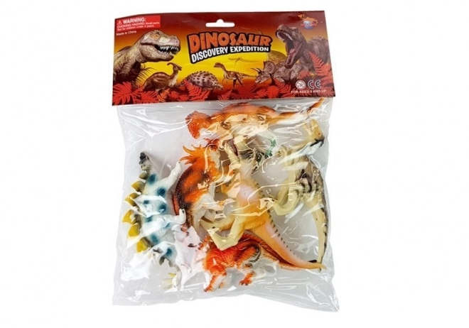 Set figurine dinosauri 10 cm, 6 pezzi