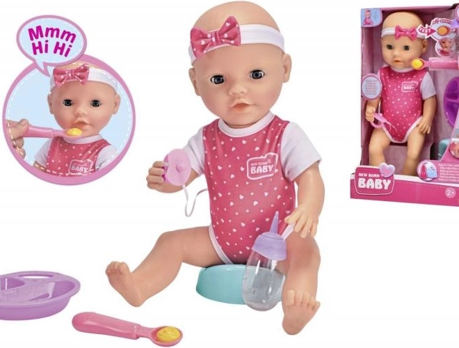 Bambola New Born Baby Hungry 38 cm
