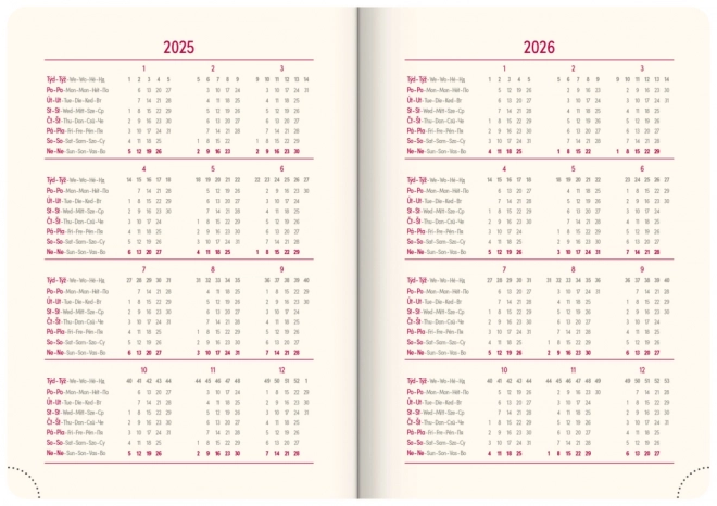 Agenda giornaliera Vivella Verde 2025