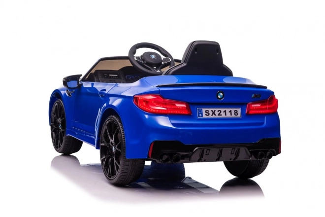 Auto elettrica con batteria BMW M5 Drift blu