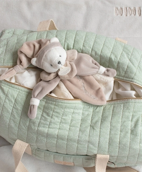 Set regalo Doudou - Orsetto coccolone beige 24 cm