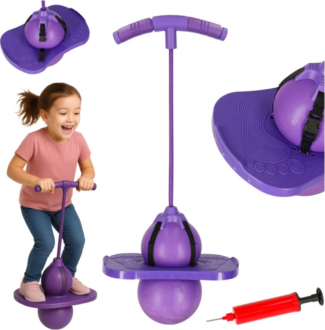 Saltatore a Pogo per l'equilibrio dei bambini viola