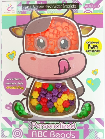 Set di perline colorate Mucca