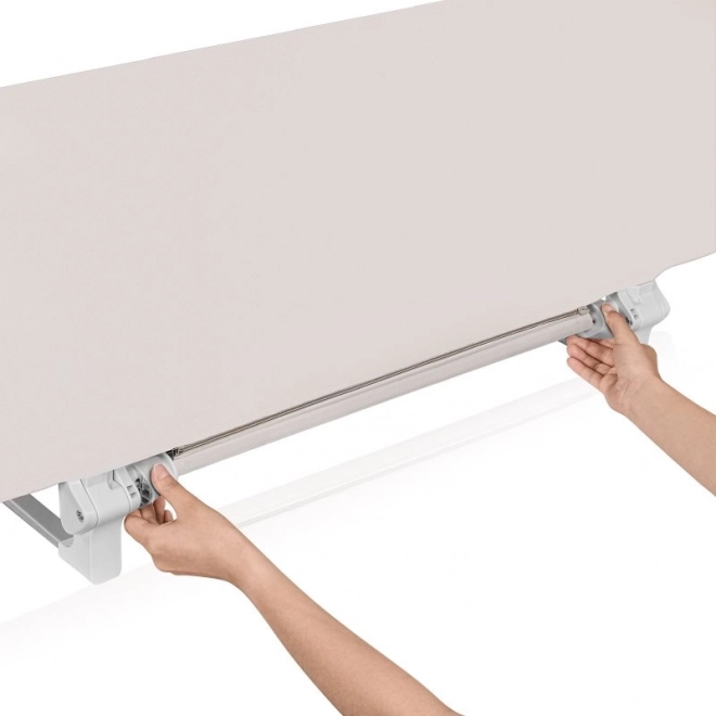 Barriera di sicurezza per letto Lionelo Lora XL Beige Sabbia da spiaggia